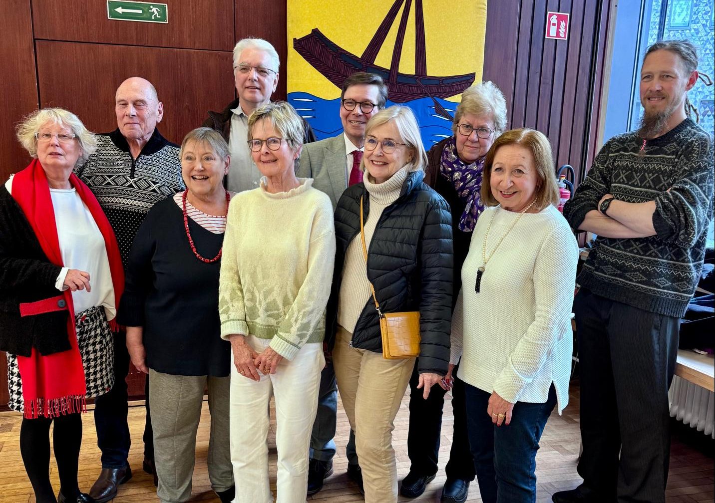 Gruppenbild des Vorstands im Rathaus Beuel